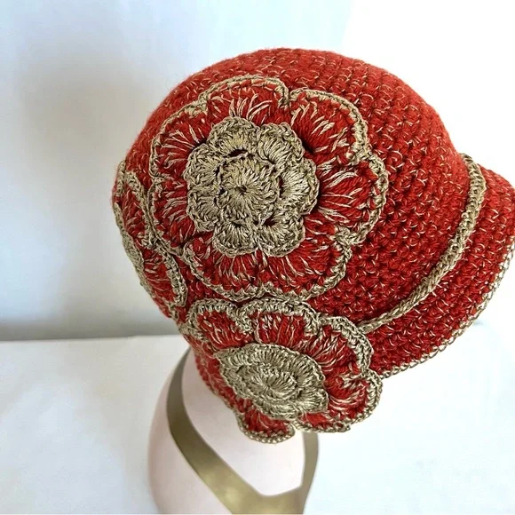 Roman Keflay Hand Crochet 20’s Flapper Style Hat Roman Keflay | Accessories | Roman Keflay Hand Made 2s Style  main image 2